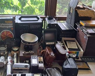 Vintage cameras and equipment