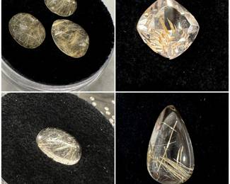 Rutilated Quartz 3=8.43 ct, 7.43ct Rutilated Quartz gemstone, Rutilated Quartz stone cabochon, Rutilated Quartz gemstone 