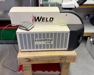 LaserStar iWeld laser welding system designed for jewelry repair and manufacturing; as is, needs service.