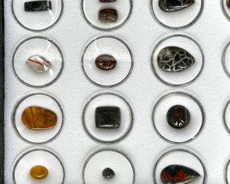 Pietersite polished stone, dinosaur bone pair Utah fossil, Septarian Module Stone specimen, rutilated quartz specimen stone, dinosaur bone fossil from Utah, Septarian Module polished stone, 19.03 ct American Golden Opal gemstone, dinosaur bone fossil from Utah, banded agate stone specimen, 5.70 ct American Golden Opal, Pietersite gemstone stone, Sonora Sunset Chrysocolla stone