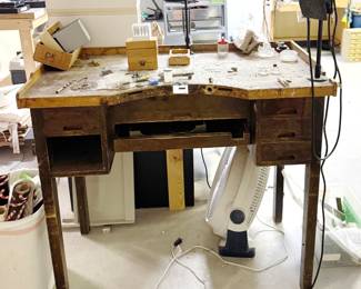 Vintage jewelers bench