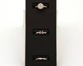 A variety of new gold and diamond rings and settings