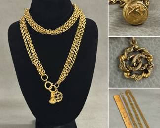 A vintage Chanel gold-tone multi-strand necklace (which can often also be worn as a belt!)