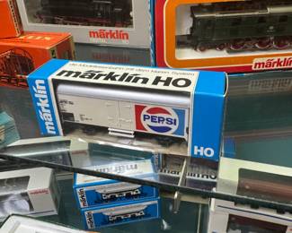 Closer look at some of the Märklin Model Trains and model train accessories, new in box, that are available at this sale