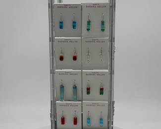 Dichroic Glass Earrings by Barbara Mellen