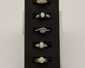 14k opal ring, 10k gold opal and iolite ring, 14k gold Boulder Opal doublet & diamond ring, 14k opal and diamond ring, 14k opal and diamond ring