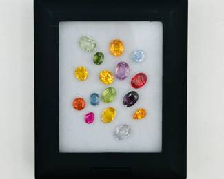 Multicolor Sapphire Gemstone Collection, tw = 13.20 ct