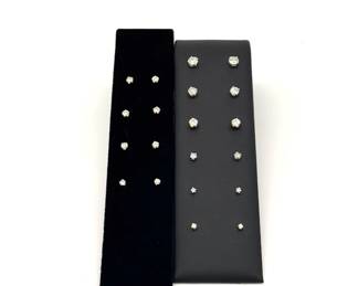 Diamond stud earrings