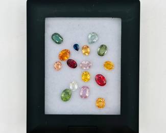 Multicolor Sapphire Gemstone Collection, tw = 10.7 ct