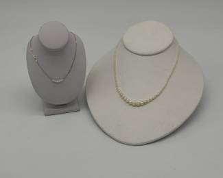 Strands of natural Oriental pearls - new old stock, very rare!