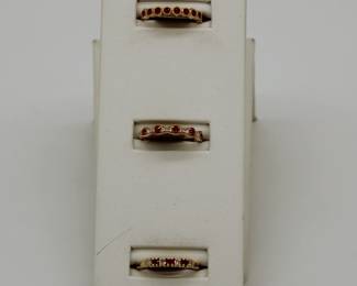 14k gold ruby and diamond rings
