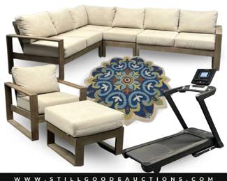Patio furniture, exercise equipment, rugs, tools, toys and much more