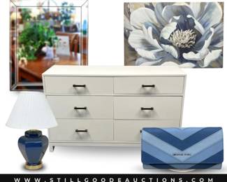 Furniture, lamps, designer bags, art, mirrors, jewelry, tools, toys and much more