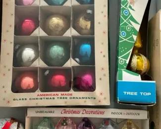 Shiny Bright and other Vintage Christmas Ornaments