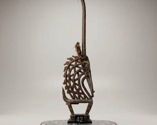 Lot042 TribalChiWaraMetalSculpture