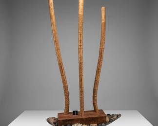 Lot001 CarvedWoodSculpture