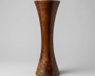 wooden vase