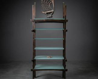 glass shelf unit
