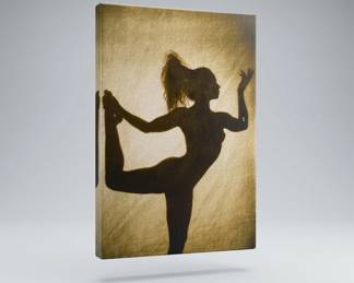 yoga silhouette art