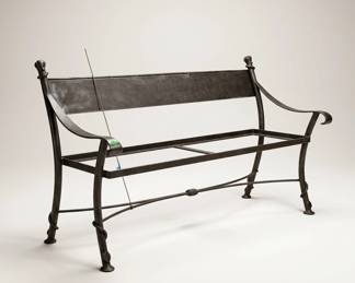 metal bench frame