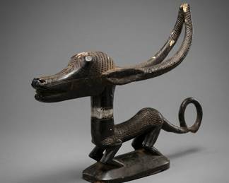 carved wooden animal