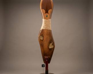 Lot004 WoodenAbstractSculpture