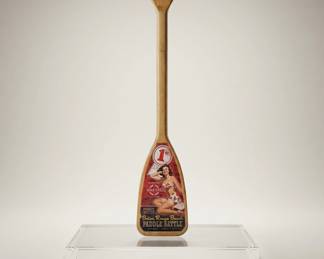 wooden paddle