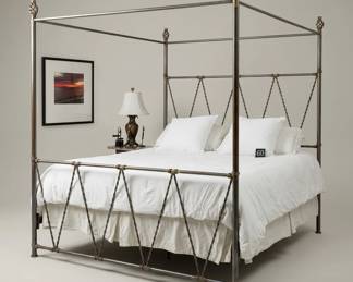 Lot060 IronFourPosterCanopyBed