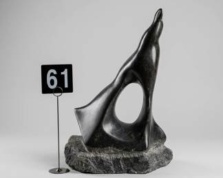 Lot061 BlackSoapstoneSculpture