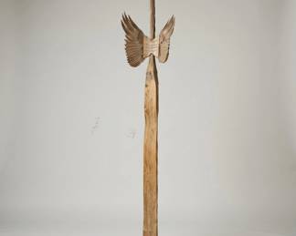 Lot145 WingedWoodSculpture