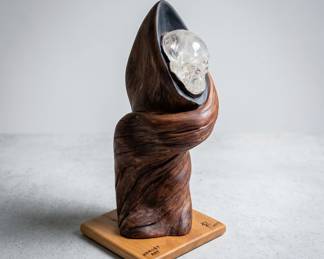 crystal skull sculpture