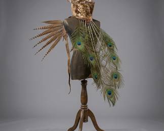 peacock feather mannequin