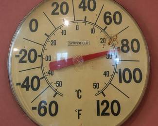 Vintage Springfield Wall Thermometer Made in USA