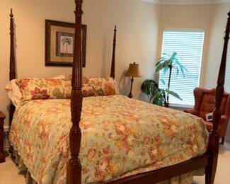 Four poster king bed