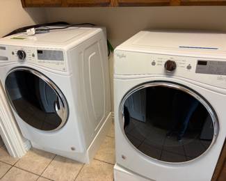Purchased in 2019 Like new Whirlpool front load washer dryer 