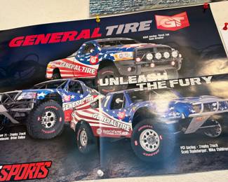 Vintage hot rod posters-General Tire Racing Poster