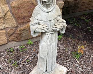 Cement St Francis Garden Statue