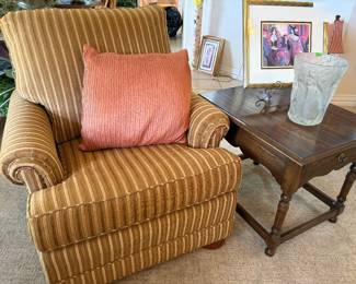 MCM Side Chair and side table 