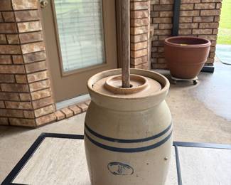 Five Gallon Marshall Pottery Butter Churn