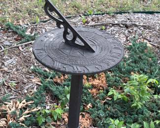 Cast iron sun dial