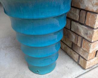 Tall outdoor pottery 