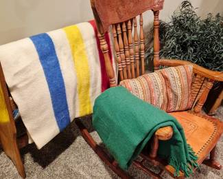 Blankets, quilts and throws. Hudson Bay style blanket