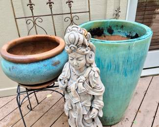 Statuary and pots of all sizes