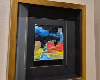 Latin artwork. Cesar Lopez small framed print
