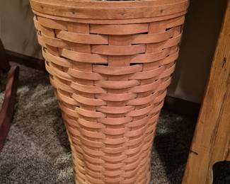 Nice selection of baskets. Longaberger umbrella basket