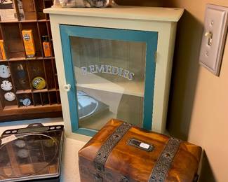wonderful collection of antique pharmacy items 