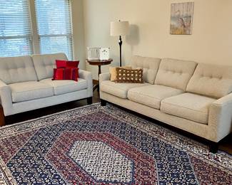 Lovely living room, so many nice pieces of furniture all in pristine condition