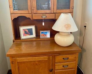 antique oak hoosier, beautiful condition