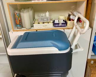 clean garage with lots of items 
