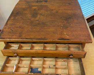 vintage cabinet for perhaps spices or pharmaceuticals 